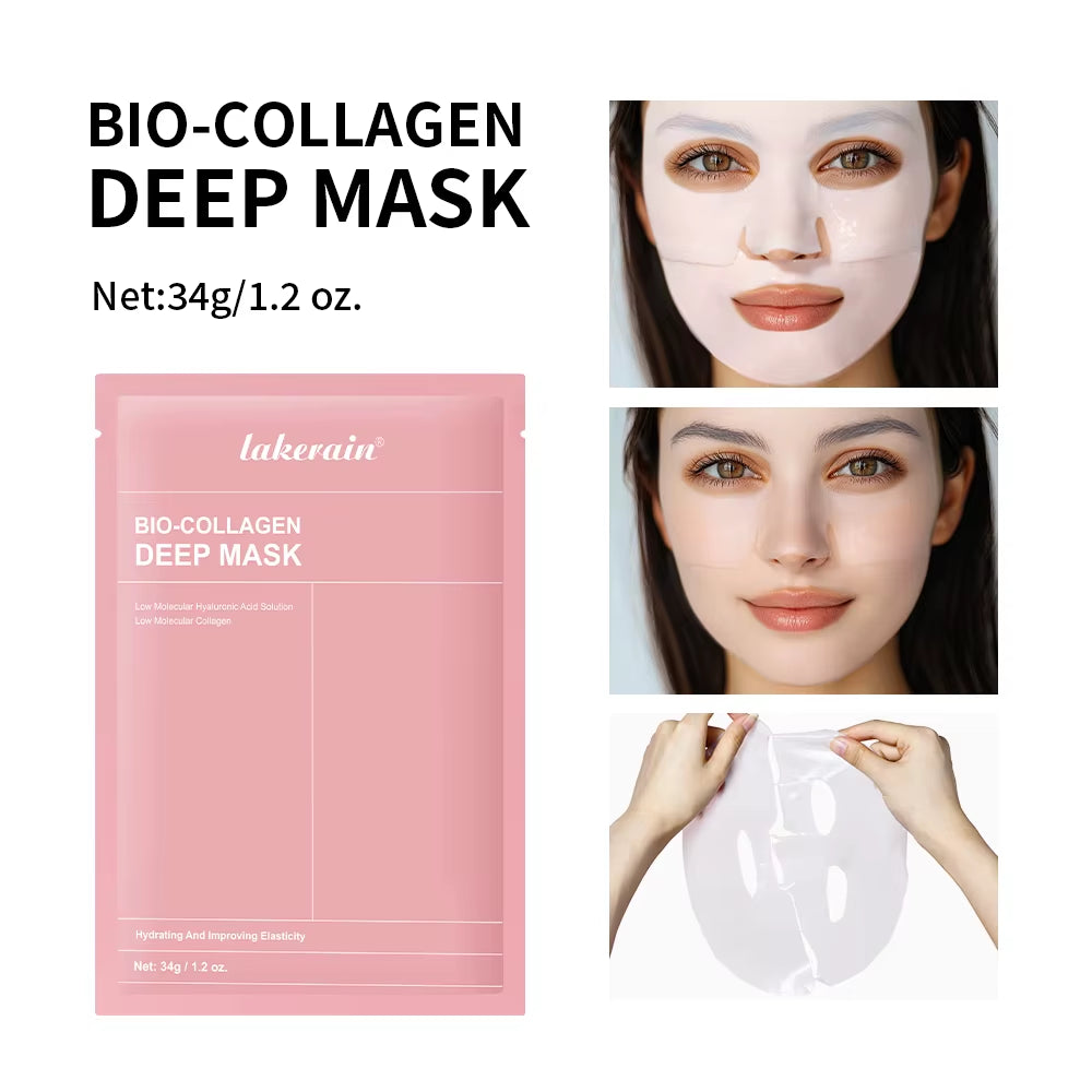 Bio-Collagen Real Deep Mask Supplement Collagen Deep Hydration Pore Minimizing Firming Radiance Brighten Skin Skincare