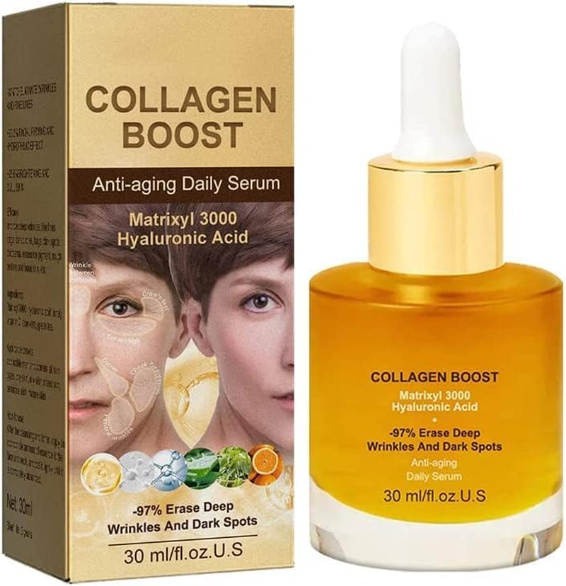 30Ml Pedia Advanced Collagen Boost anti Aging Serum,Advanced Deep Anti-Wrinkle Serum,Firm Skin &Reduces Wrinkles Hyaluronic Acid Serum (1Pcs)
