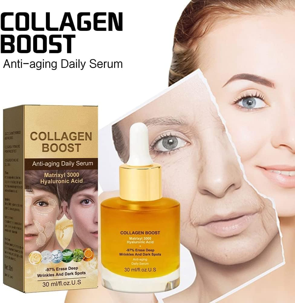 30Ml Pedia Advanced Collagen Boost anti Aging Serum,Advanced Deep Anti-Wrinkle Serum,Firm Skin &Reduces Wrinkles Hyaluronic Acid Serum (1Pcs)