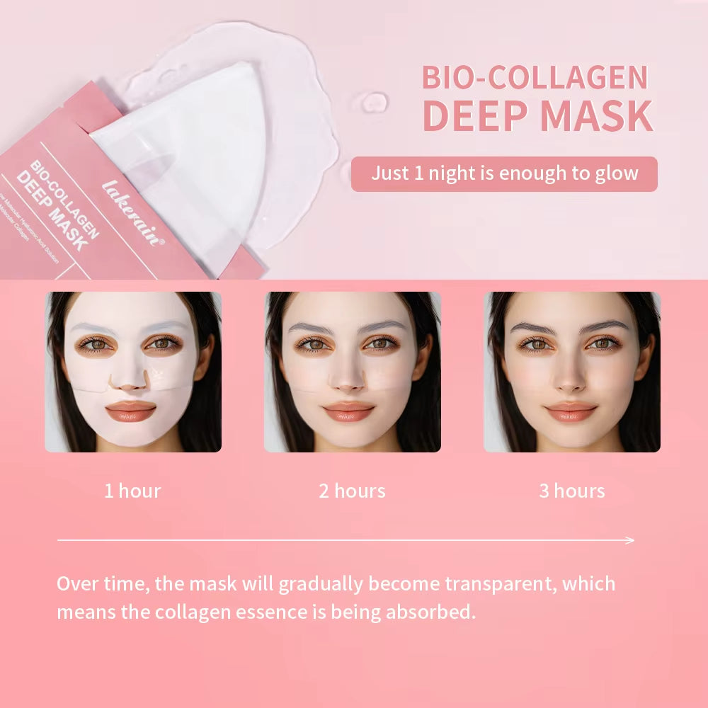 Bio-Collagen Real Deep Mask Supplement Collagen Deep Hydration Pore Minimizing Firming Radiance Brighten Skin Skincare
